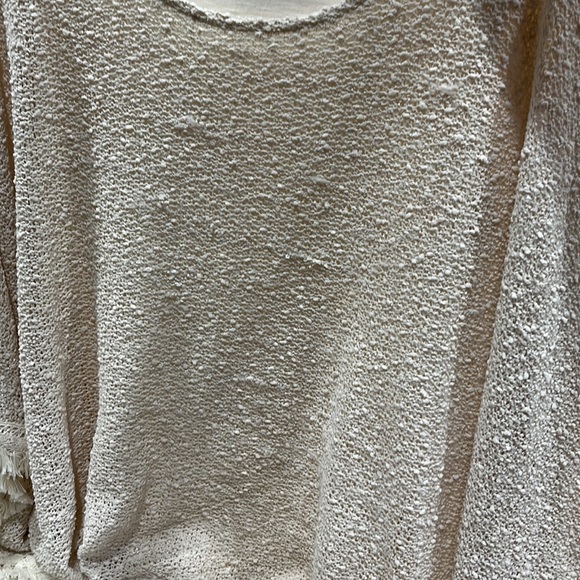 Gibson Latimer poncho beige with fringed sleeves small - Picture 5 of 15